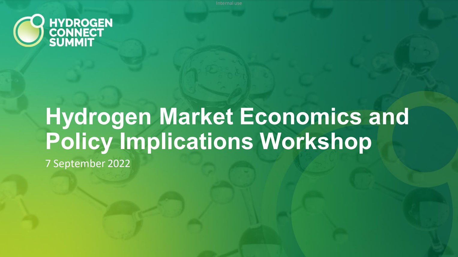 Read more about the article Hydrogen Connect Summit 2022 – Hydrogen Market Economics and Policy Implications